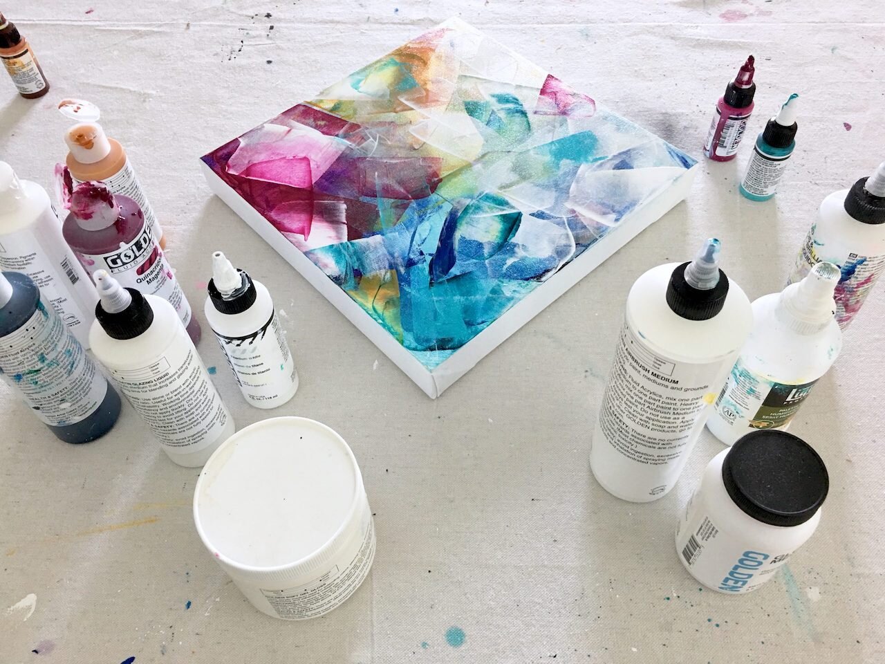 Benefits of using acrylic mediums for abstract art: How can acrylic mediums  enhance your painting technique? — Deniz Altug Art